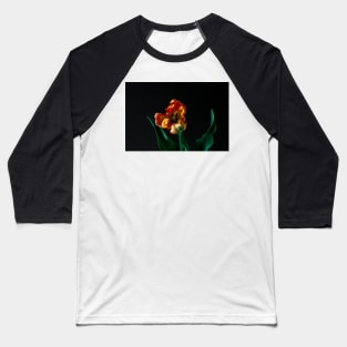 Close-Up of A Fiery Tulip Baseball T-Shirt